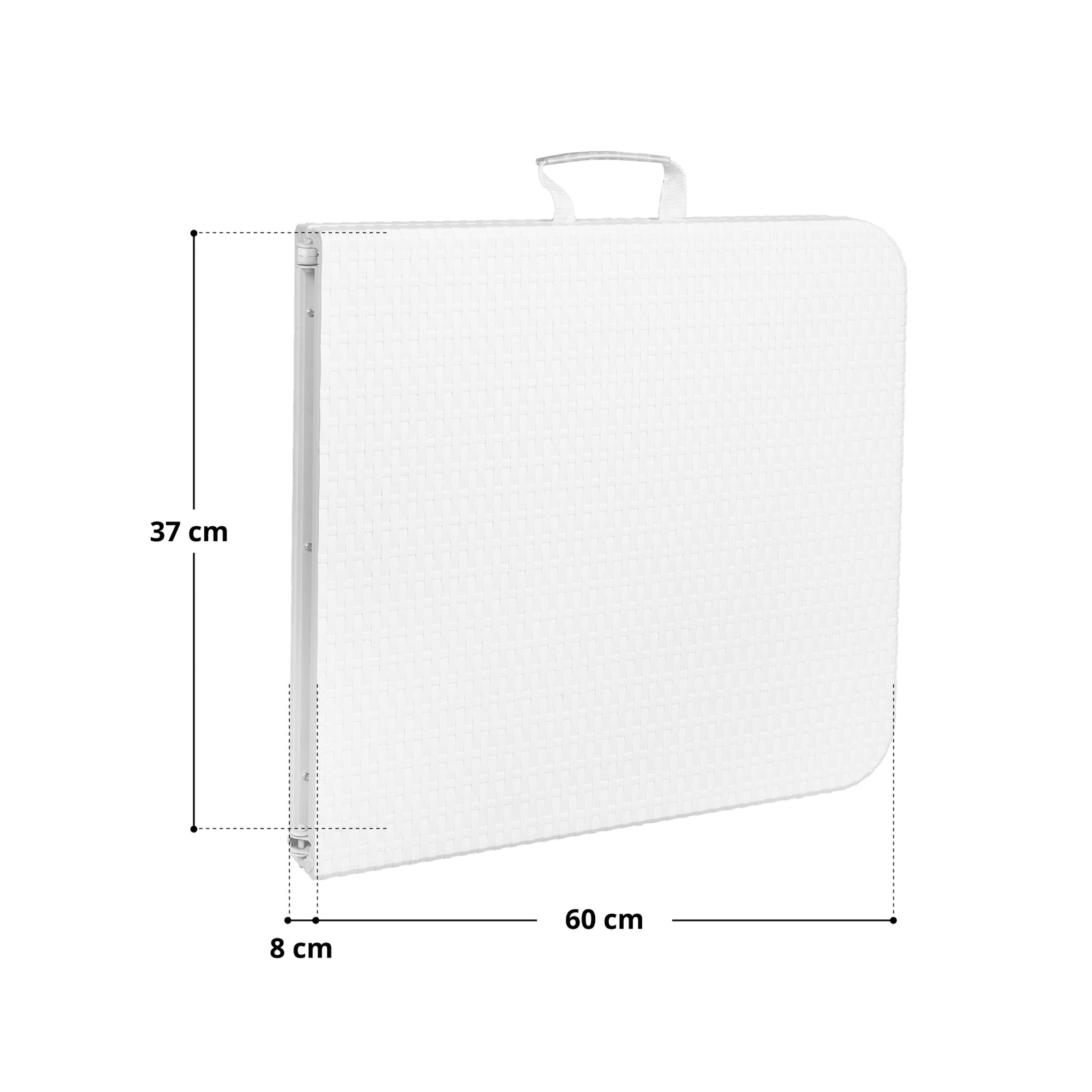 HATTORO Buffettisch HDPE 120cm Weiß