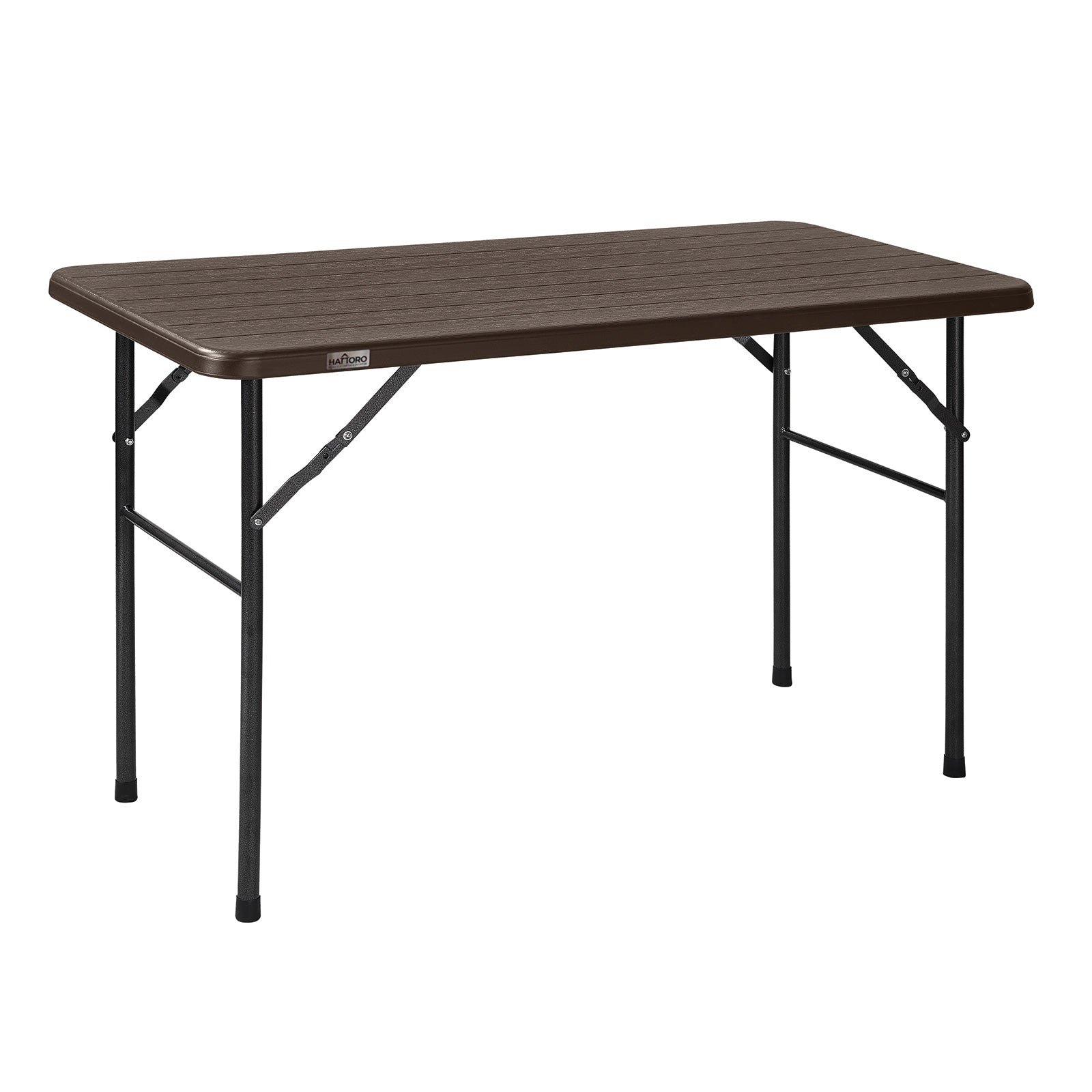 HATTORO Bierzeltgarnitur 3tlg. Tisch mit Bänken Holzoptik Braun