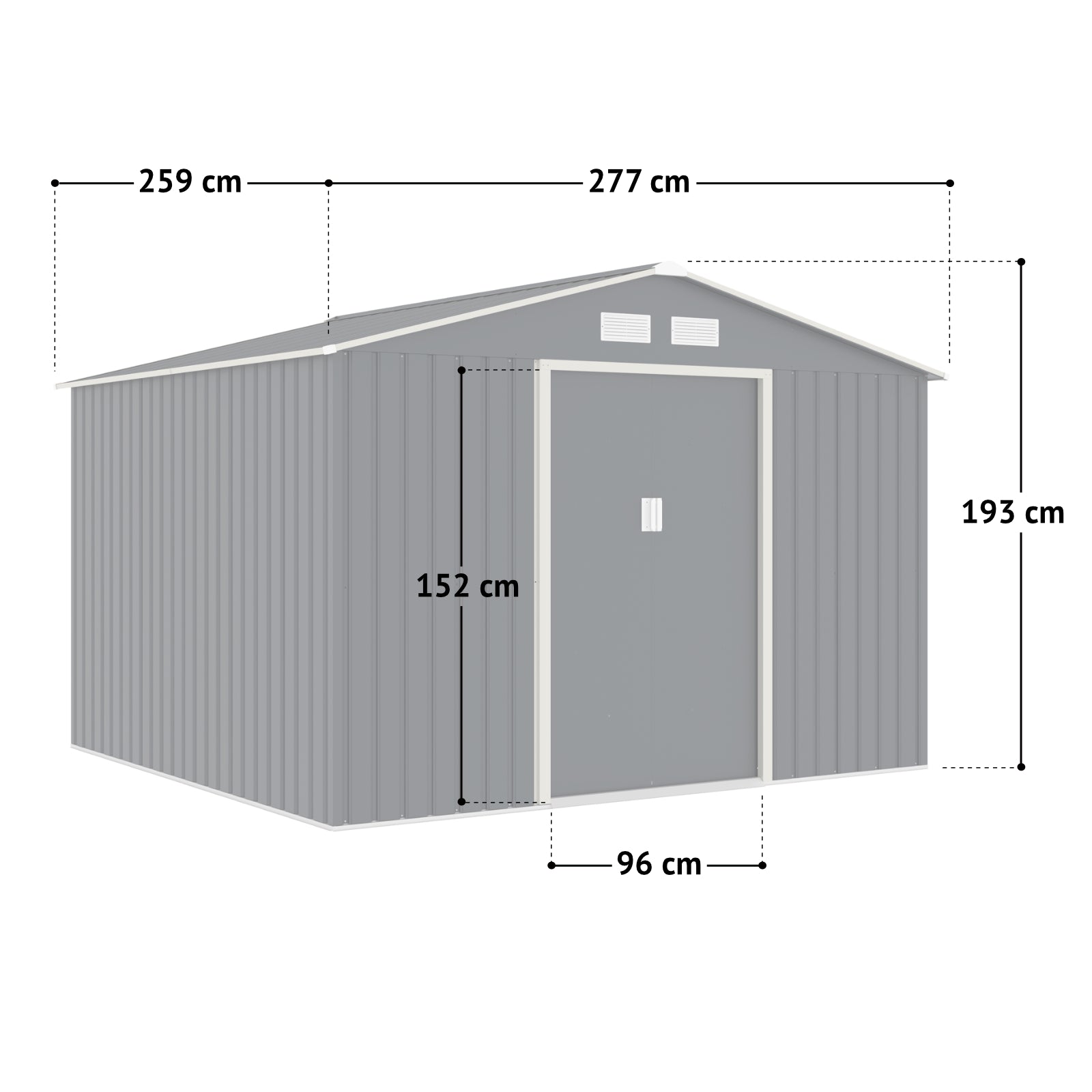 S250 Gerätehaus Grau